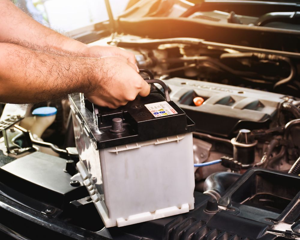 accu vervangen op locatie